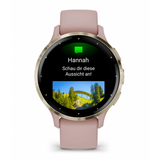 Garmin Venu 3S 3,05 cm (1.2") AMOLED Digitale 390 x 390 Pixel Touch screen Oro, Rosa Wi-Fi GPS (satellitare)