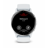Garmin Venu 3 3,56 cm (1.4") AMOLED Digitale 454 x 454 Pixel Touch screen Argento, Bianco Wi-Fi GPS (satellitare)