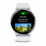 Garmin Venu 3 3,56 cm (1.4") AMOLED Digitale 454 x 454 Pixel Touch screen Argento, Bianco Wi-Fi GPS (satellitare)