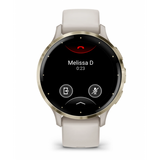 Garmin Venu 3S 3,05 cm (1.2") AMOLED Digitale 390 x 390 Pixel Touch screen Oro, Avorio Wi-Fi GPS (satellitare)
