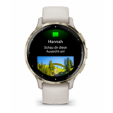 Garmin Venu 3S 3,05 cm (1.2") AMOLED Digitale 390 x 390 Pixel Touch screen Oro, Avorio Wi-Fi GPS (satellitare)
