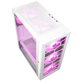 KOLINK OBSERVATORY HF CASE MIDI TOWER ATX 3+1 VENTOLE INSTALLATE ILLUMINAZIONE LED RGB PANNELLO IN VETRO TEMPERATO WHITE