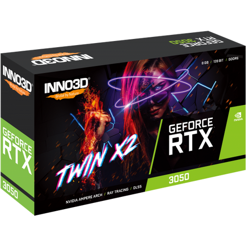 Inno3D GeForce RTX 3050 Twin X2 NVIDIA 8 GB GDDR6