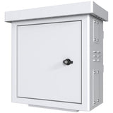 Lanview RCCTV001 rack 0U Bianco (Mini Radius Pole Mounted - CCTV Cabinet For 4 cameras - 450 x 250 x 500mm - White - Warranty: 60M)