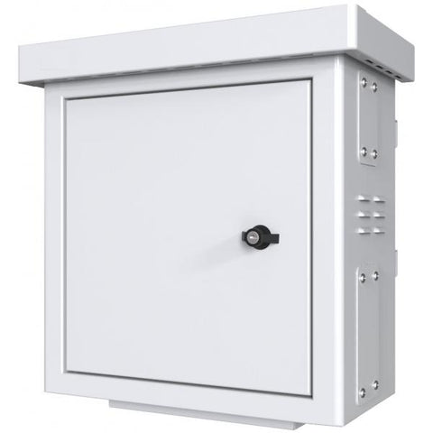 Lanview RCCTV001 rack 0U Bianco (Mini Radius Pole Mounted - CCTV Cabinet For 4 cameras - 450 x 250 x 500mm - White - Warranty: 60M)