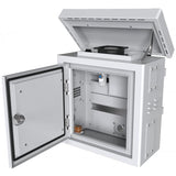 Lanview RCCTV001 rack 0U Bianco (Mini Radius Pole Mounted - CCTV Cabinet For 4 cameras - 450 x 250 x 500mm - White - Warranty: 60M)