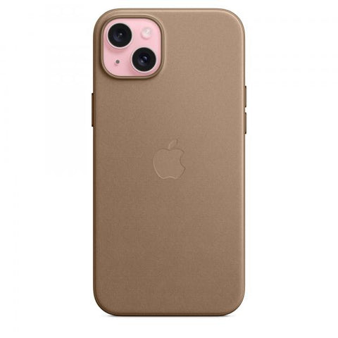 Apple Custodia MagSafe in tessuto Finewoven per iPhone 15 Plus - Grigio talpa (IPHONE 15 PLUS FINE WOVEN MAGSA - CASE TAUPE)
