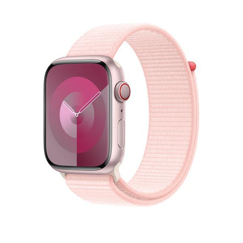 Apple MT5F3ZM/A accessorio indossabile intelligente Band Rosa Nylon, Poliestere riciclato, Spandex (-APPLE WATCH 45 LIGHT PINK SL)