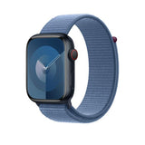 Apple MT5H3ZM/A accessorio indossabile intelligente Band Blu Nylon, Poliestere riciclato, Spandex (*APPLE WATCH 45 WINTER BLUE SL)