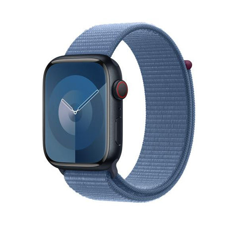 Apple MT5H3ZM/A accessorio indossabile intelligente Band Blu Nylon, Poliestere riciclato, Spandex (*APPLE WATCH 45 WINTER BLUE SL)