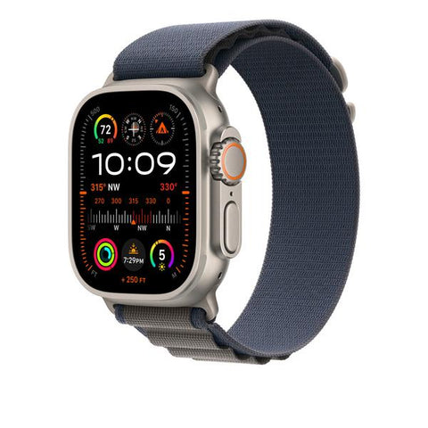 Apple MT5J3ZM/A accessorio indossabile intelligente Band Blu Poliestere riciclato, Spandex, Titanio (*APPLE WATCH 49 BLUE ALP S)