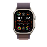 Apple MT5R3ZM/A accessorio indossabile intelligente Band Indaco Poliestere riciclato, Spandex, Titanio (APPLE WATCH 49 INDIGO ALP L)