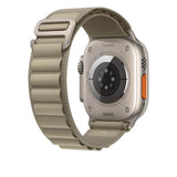 Apple MT5U3ZM/A accessorio indossabile intelligente Band Oliva Poliestere riciclato, Spandex, Titanio (APPLE WATCH 49 OLIVE ALP M)