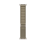 Apple MT5U3ZM/A accessorio indossabile intelligente Band Oliva Poliestere riciclato, Spandex, Titanio (*APPLE WATCH 49 OLIVE ALP M)