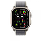 Apple MT5Y3ZM/A accessorio indossabile intelligente Band Verde, Grigio Nylon, Poliestere riciclato, Titanio, Spandex (*APPLE WATCH 49 GREEN/GRAY TL S/M)