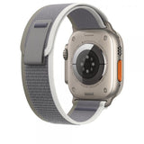 Apple MT5Y3ZM/A accessorio indossabile intelligente Band Verde, Grigio Nylon, Poliestere riciclato, Titanio, Spandex (*APPLE WATCH 49 GREEN/GRAY TL S/M)