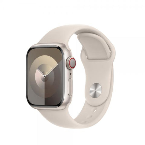 Apple MT2V3ZM/A accessorio indossabile intelligente Band Bianco Fluoroelastomero (APPLE WATCH 41 STARLIGHT SB M/L)