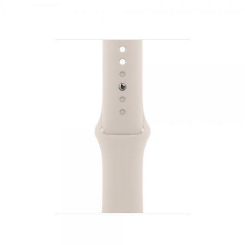 Apple MT2V3ZM/A accessorio indossabile intelligente Band Bianco Fluoroelastomero (APPLE WATCH 41 STARLIGHT SB M/L)