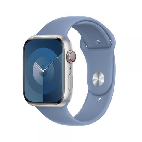 Apple MT413ZM/A accessorio indossabile intelligente Band Blu Fluoroelastomero (-APPLE WATCH 45 WINTER BLUE SB S/M)