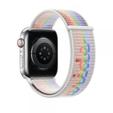 Apple MU9R3ZM/A accesorio indossabile inteligente Correa Multicolor Nylon (^APPLE WATCH 45 PRIDE EDITION SL) 