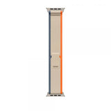 Apple MT5W3ZM/A accessorio indossabile intelligente Band Beige, Arancione Nylon, Poliestere riciclato, Titanio, Spandex (*APPLE WATCH 49 ORANGE/BEIGE TL S/M)