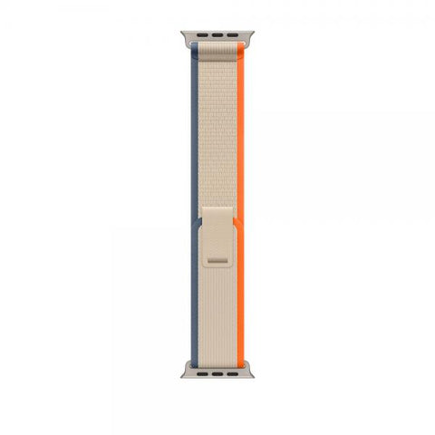 Apple MT5X3ZM/A accessorio indossabile intelligente Band Beige, Arancione Nylon, Poliestere riciclato, Titanio, Spandex (-APPLE WATCH 49 ORANGE/BEIGE TL M/L)