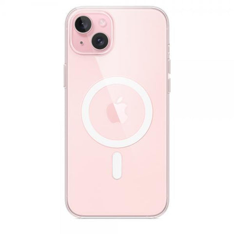 Apple Custodia con Magsafe in Silicone per iPhone 15 Plus - Trasparente