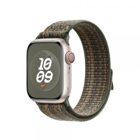 Apple MTL33ZM/A accessorio indossabile intelligente Band Multicolore Nylon (-APPLE WATCH 41 SEQUOIA/ORANGE NSL)