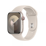 Apple MT3H3ZM/A accessorio indossabile intelligente Band Bianco Fluoroelastomero (APPLE WATCH 45 STARLIGHT SB S/M)
