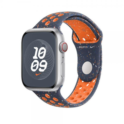 Apple Cinturino Nike Sport Blue Flame [45 mm] - M/L (-APPLE WATCH 45 BLUE FLAME NSB M/L)