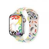 Apple MUQ23ZM/A accesorio indossabile inteligente Correa multicolor Fluoroelastomero (APPLE WATCH 41 PRIDE EDITION SB M/L) 