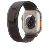 Apple MT613ZM/A accessorio indossabile intelligente Band Nero, Blu Nylon, Poliestere riciclato, Titanio, Spandex (APPLE WATCH 49 BLUE/BLACK TL S/M)