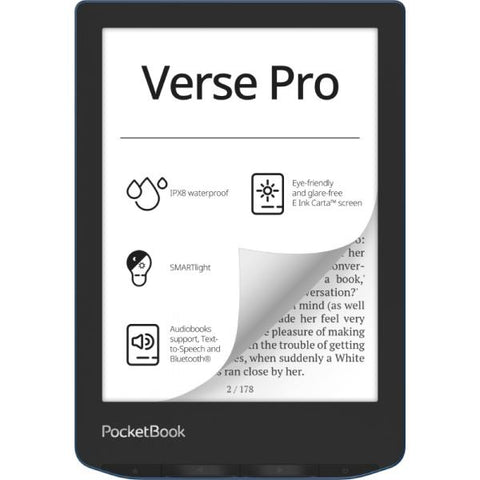 PocketBook Verse Pro e-book reader 16 GB Wi-Fi Bluetooth - Azure