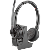 POLY Savi 8220 Auricolare Wireless A Padiglione Ufficio Bluetooth Base di ricarica Nero