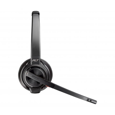 POLY Savi 8220 Auricolare Wireless A Padiglione Ufficio Bluetooth Base di ricarica Nero