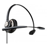 POLY HW710 Auricolare Cablato A Padiglione Ufficio USB tipo A Nero, Argento