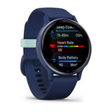 Garmin Vivoactive 5 3,05 cm (1.2") AMOLED Digitale 390 x 390 Pixel Touch screen Blu Wi-Fi GPS (satellitare)