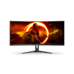AOC G2 CU34G2XE/BK Monitor PC 86,4 cm (34") 3440 x 1440 Pixel Nero, Rosso