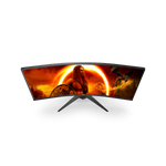 AOC G2 CU34G2XE/BK Monitor PC 86,4 cm (34") 3440 x 1440 Pixel Nero, Rosso