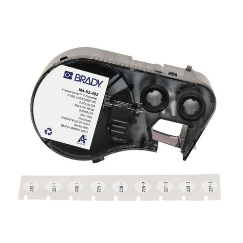 Brady M4-82-492 etichetta per stampante Nero, Bianco Etichetta per stampante autoadesiva