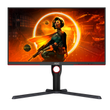 Monitor AOC G3 de 27" LED VA 2K Ultra HD HDR, formato 16:9, contraste 4000:1, 2 HDMI, 1 puerto DisplayPort, color negro.