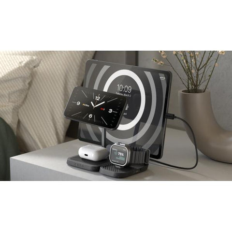 ZENS ZEAPM03/00 Caricabatterie per dispositivi mobili Smartphone, Orologio intelligente, Tablet Nero AC Carica wireless Interno