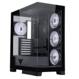 CASE ITEK SHOWBUI 45B - GAMING TOWER, ATX, 4X12CM ARGB FAN, 2XUSB3, TYPE-C,SYDE & FRONT PANEL TEMP GLASS - ITGCASB45B