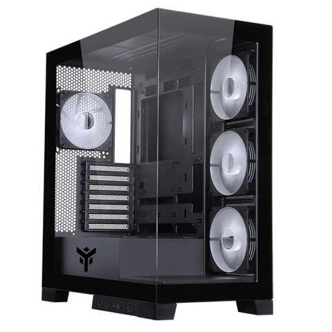 CASE ITEK SHOWBUI 45B - GAMING TOWER, ATX, 4X12CM ARGB FAN, 2XUSB3, TYPE-C,SYDE & FRONT PANEL TEMP GLASS - ITGCASB45B