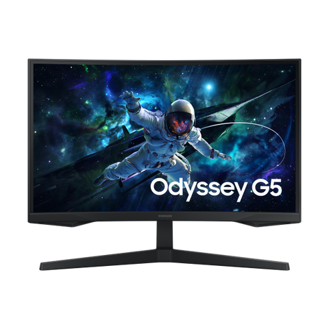 Samsung Monitor Gaming Odyssey G5 - G55C da 27'' QHD Curvo (Odyssey S27Cg552Eu Computer - Monitor 68.6 Cm [27] 2560 X - 1440 Pixels Dual Wqhd Led Black - Warranty: 12M)