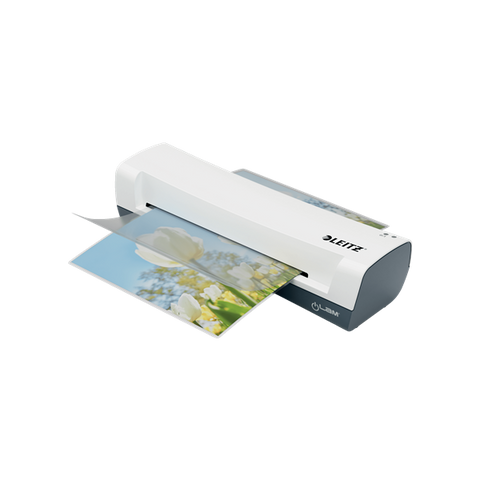 LEITZ ILAM HOME A4 PLASTIFICATRICE A CALDO LEVA ANTINCEPPAMENTO SPEGNIMENTO AUTOMATICO BIANCO