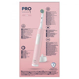 BRAUN ORAL-B PRO SERIES 1 SPAZZOLINO ELETTRICO ROTANTE OSCILLANTE TESTINA ROTONDA RICARICABILE + 2 TESTINE DI RICAMBIO ROSA