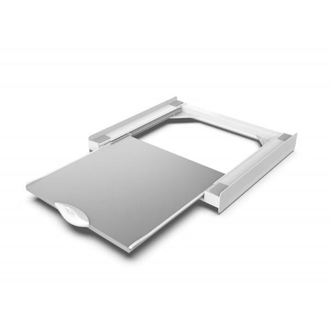 MELICONI TORRE GREEN SUPPORTO PER SOVRAPPORRE LAVATRICE E ASCIUGATRICE CON RIPIANO IN LEGNO CERTIFICATO BIANCO