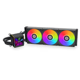 Lian Li GA II LCD Processore Kit di raffreddamento a liquido 36 cm Nero 1 pz (Lian Li Galahad II LCD Performance AIO 360mm All In One CPU Cooler - Black)