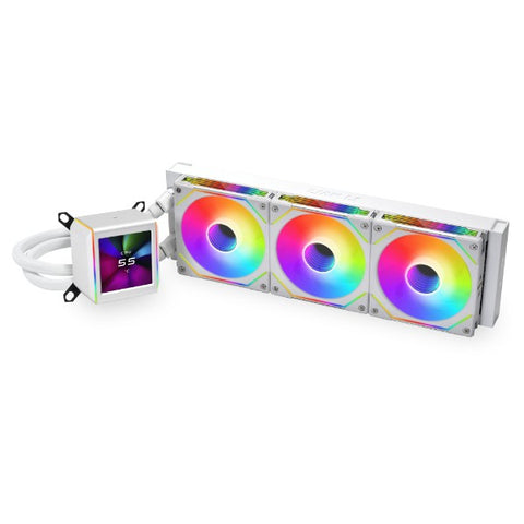 Lian Li GALAHAD II LCD SL-INF Processore Kit di raffreddamento a liquido 36 cm Bianco 1 pz (Lian Li Galahad II LCD SL AIO 360mm Performance ARGB All In One CPU Cooler - Whi)